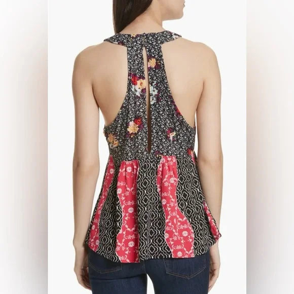 FREE PEOPLE Dream Darlin Printed Racerback Top - Picture 3 of 13